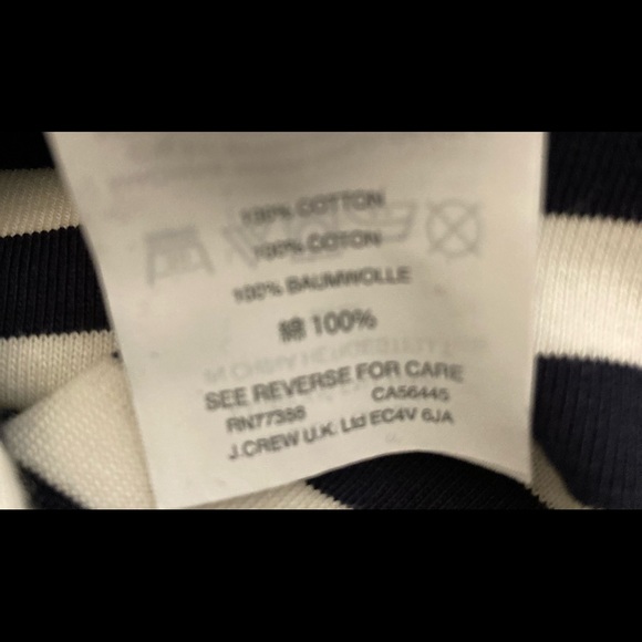 NWT J.Crew short sleeve striped cotton dress - Picture 5 of 8